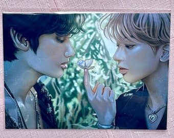 TXT Taehyun & Hueningkai Temptation Art Print