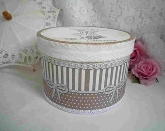 Storage box, haberdashery, couture, retro, lingerie, hat, handmade, feminine, elegant