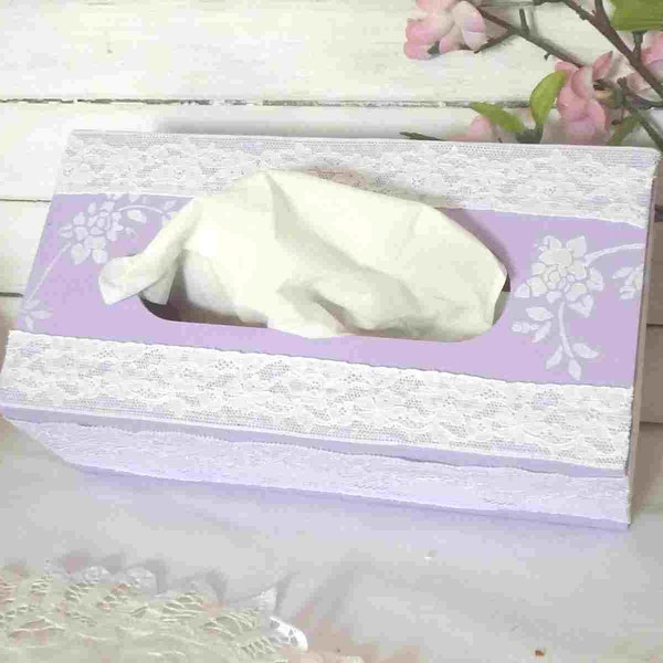 Boite à mouchoirs chic, shabby, romantique, déco, cadeau, fait main