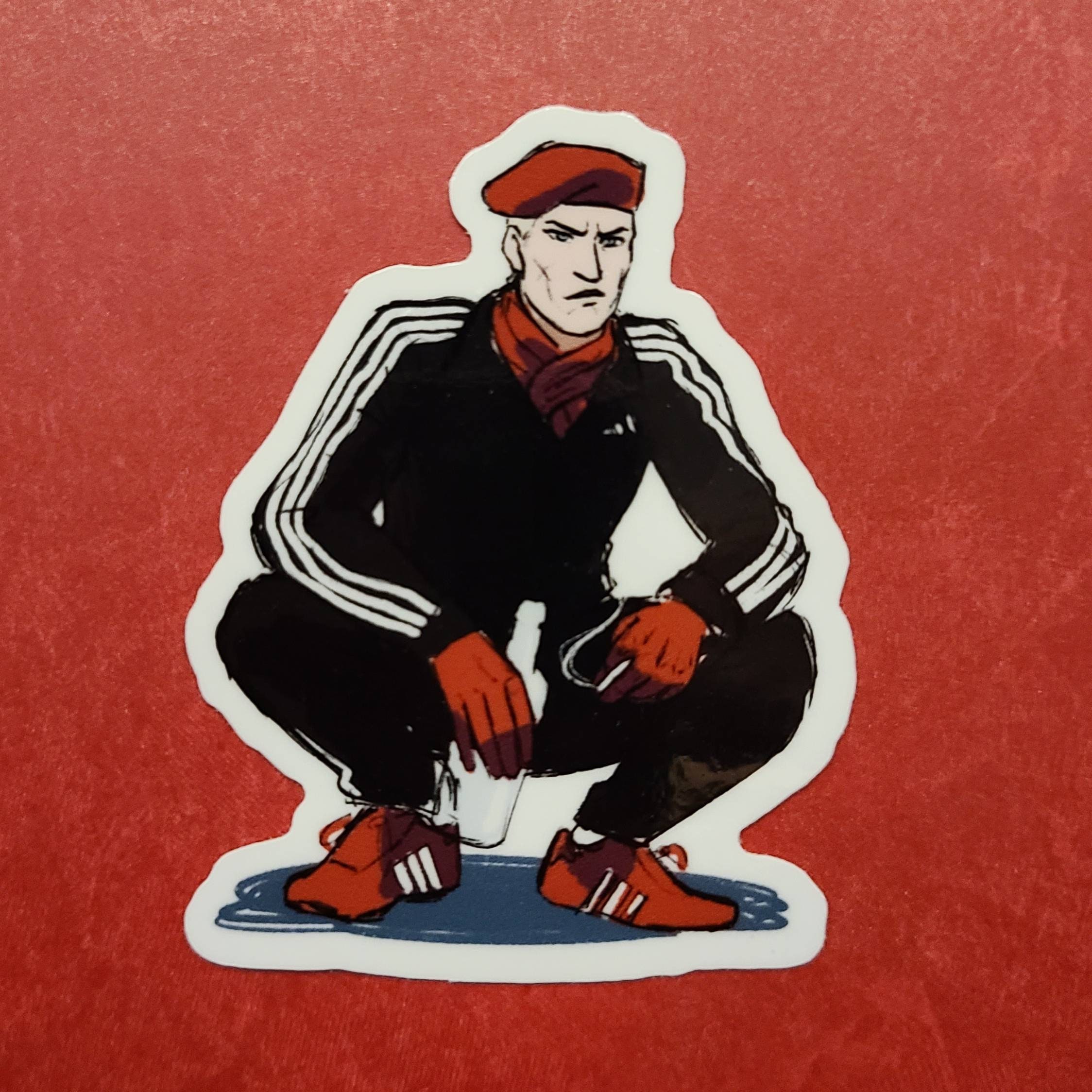 Revolver Ocelot Slav Squat Vinyl Sticker -  UK