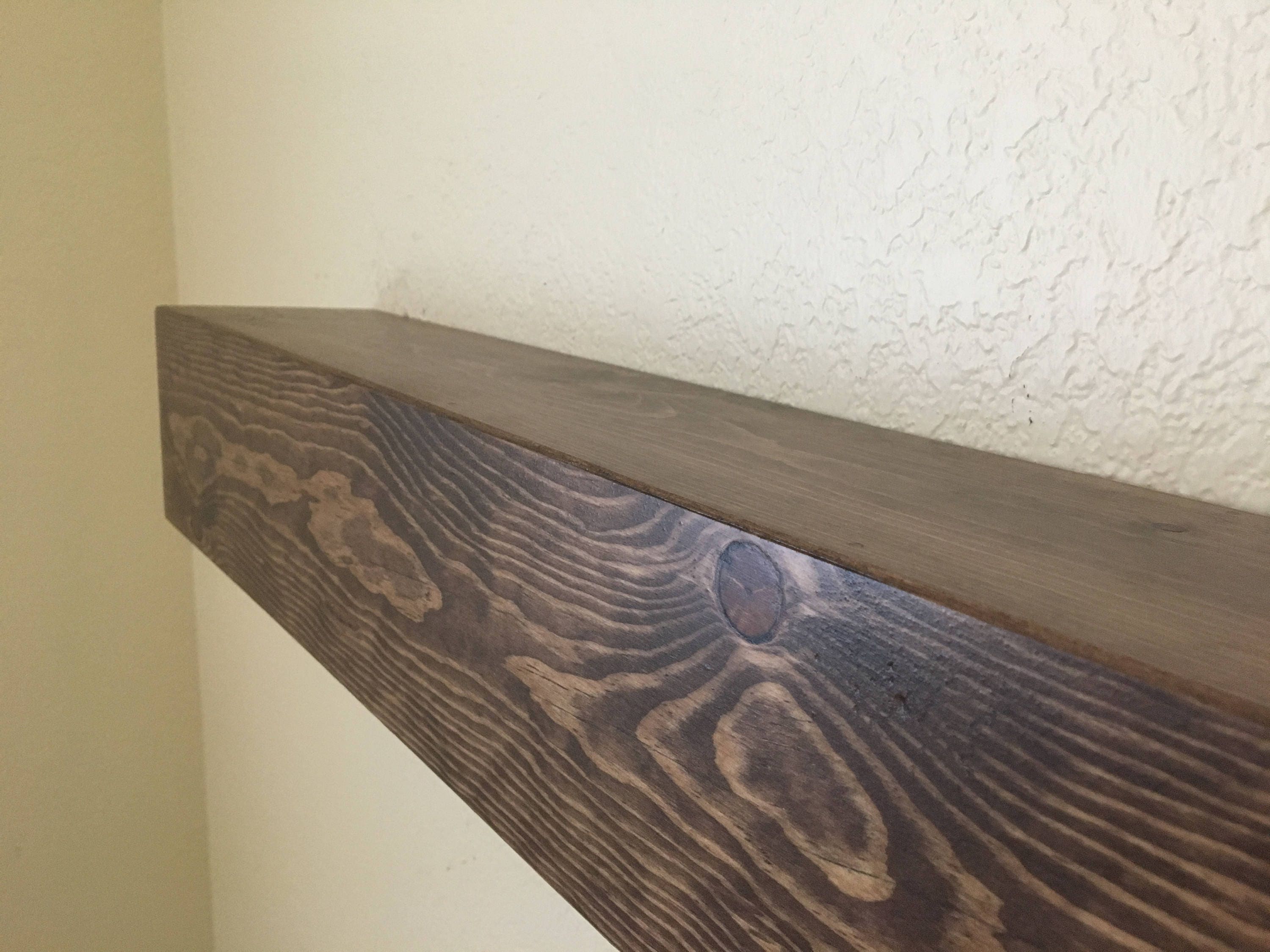 Special Walnut Wooden Mantel.hollow Fireplace Mantel Shelf.tv Etsy