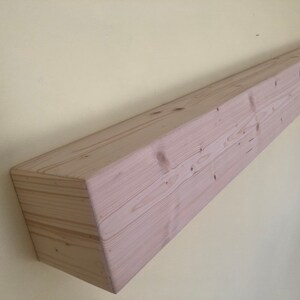 SMOOTH fireplace mantel ANY size unstained and unsealed floating shelf accent wall shelving well Shelf living room decor shelf cottagecore Bild 9