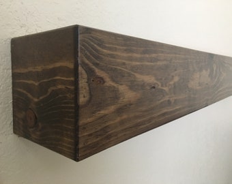 Repisa de chimenea lisa, cualquier tamaño, cualquier color, 48", 54", 60", 66", 72", 78", 84" estante flotante, repisa para chimenea, repisa para TV