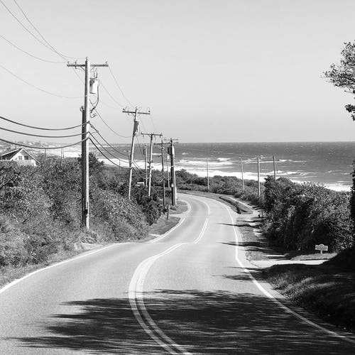 Old Montauk highway. Montauk New York. Wall Art Photo Etsy