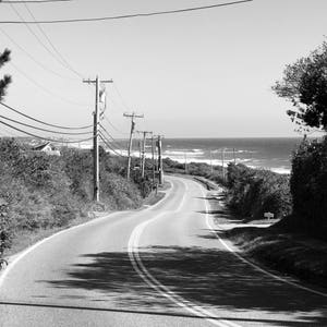 Old Montauk (highway). Montauk, New York. Wall art, photo print.