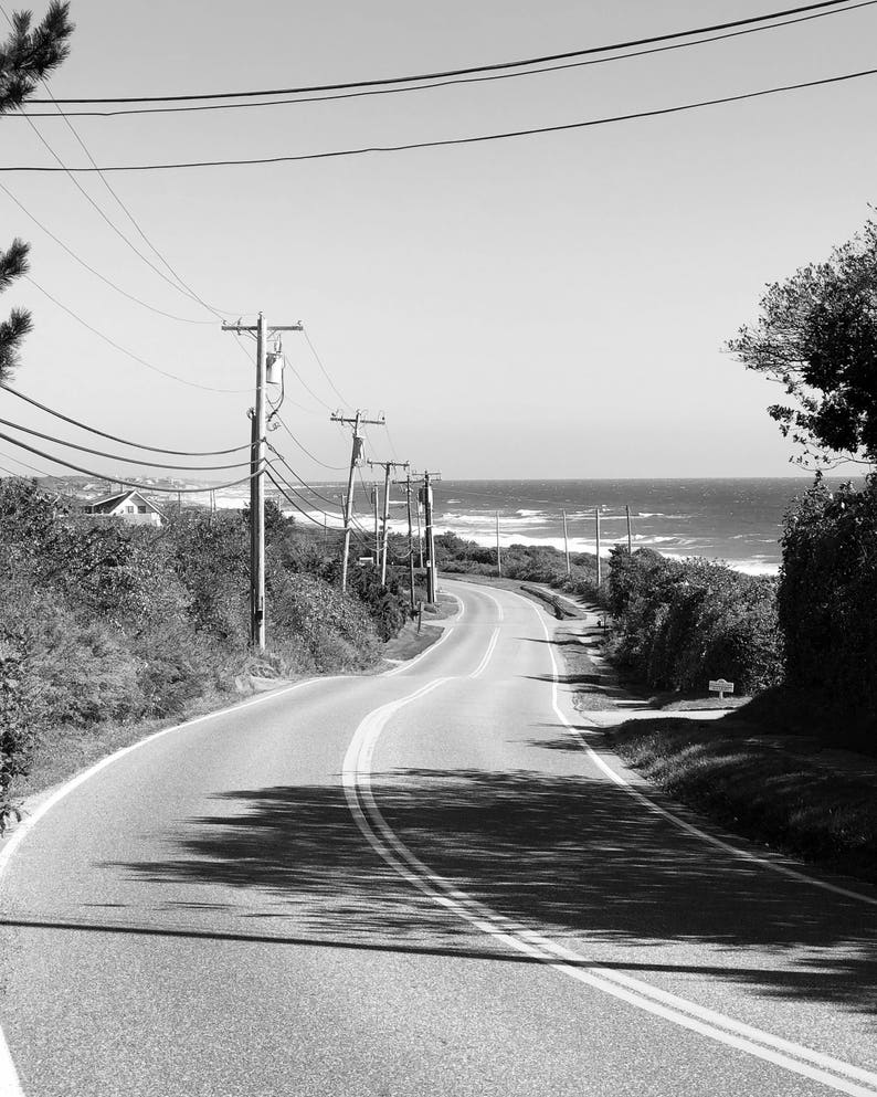 Old Montauk highway. Montauk, New York. Wall art, photo print. image 1