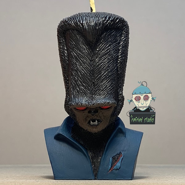 The Wolfman - 3.5” Tall  Monster Headz Candle, Sculpted and Painted by R. VanOver, aka OVR, Refried Studio