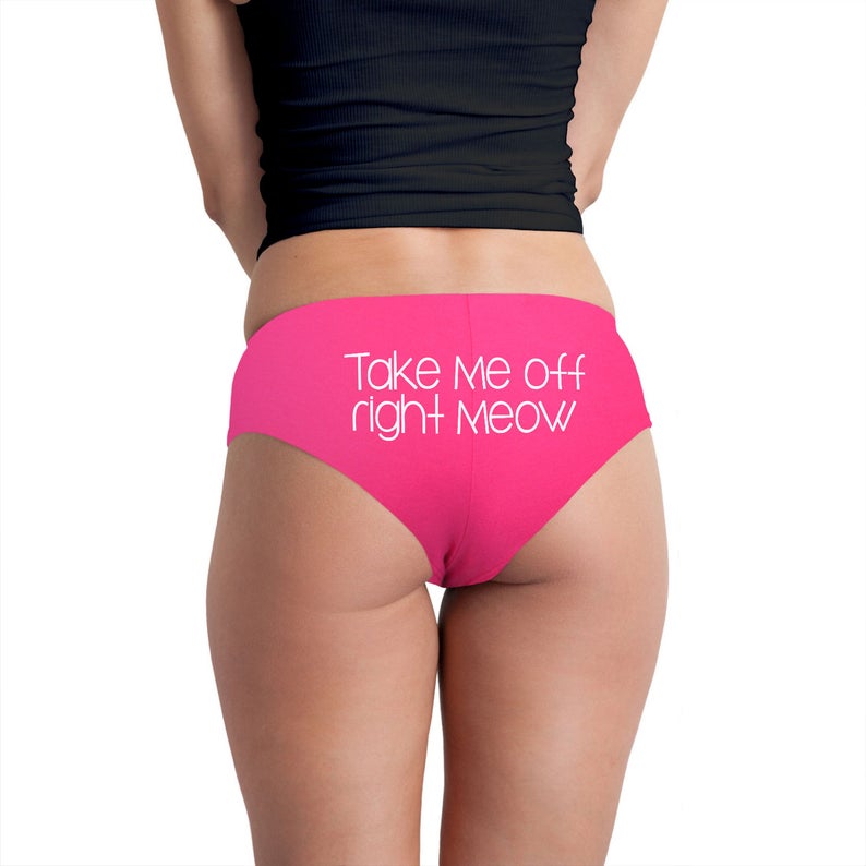 Take Me Off Right Meow Women/'s Boyshort Underwear