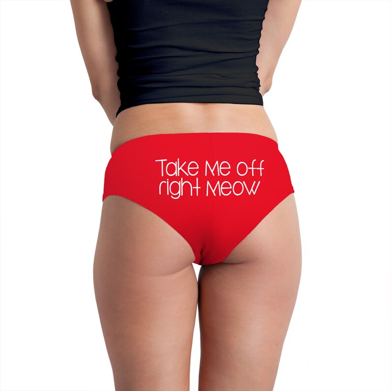 Take Me Off Right Meow Women/'s Boyshort Underwear
