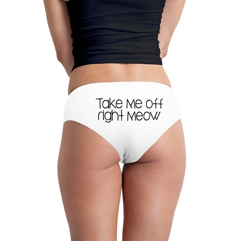 Take Me Off Right Meow Women/'s Boyshort Underwear