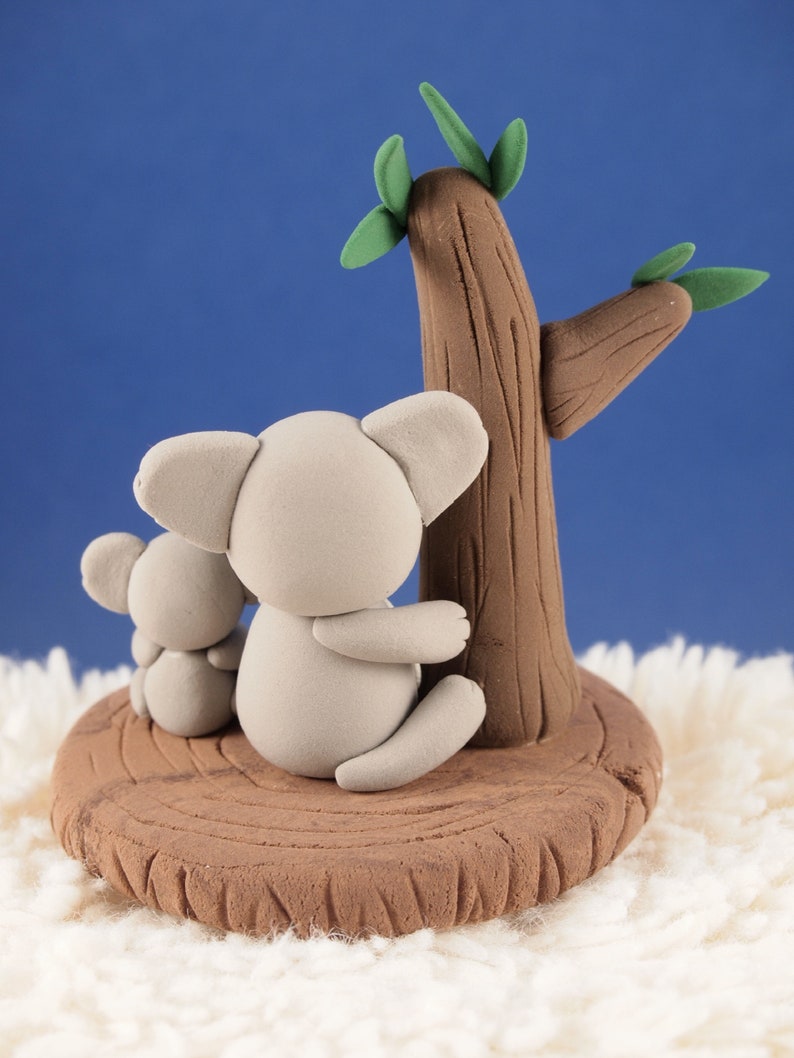 Clay Koala Figurine Australia Native Animal Figurine Koala Etsy