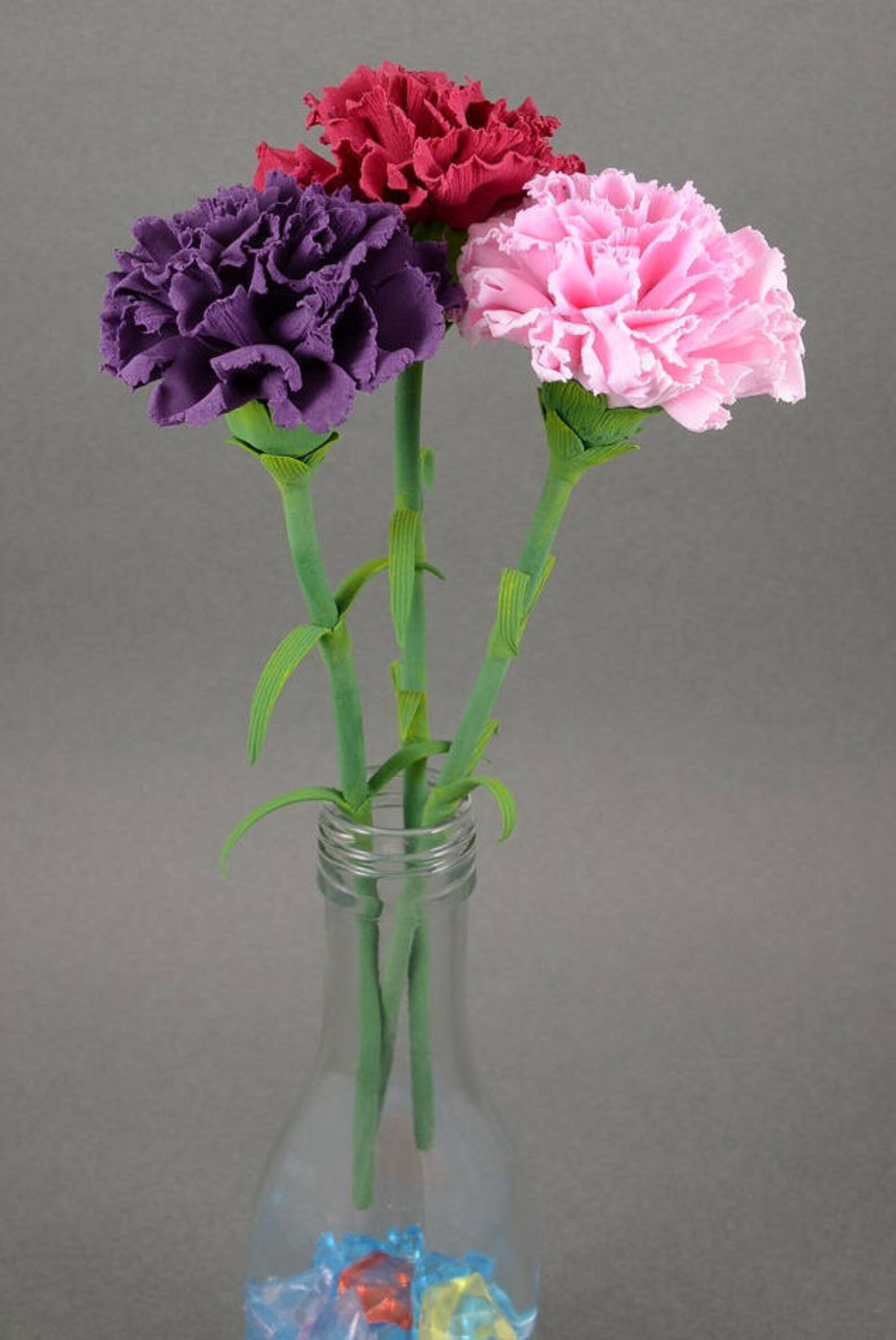 Handmade Clay Carnation Air Dry Clay Carnation Handmade Etsy