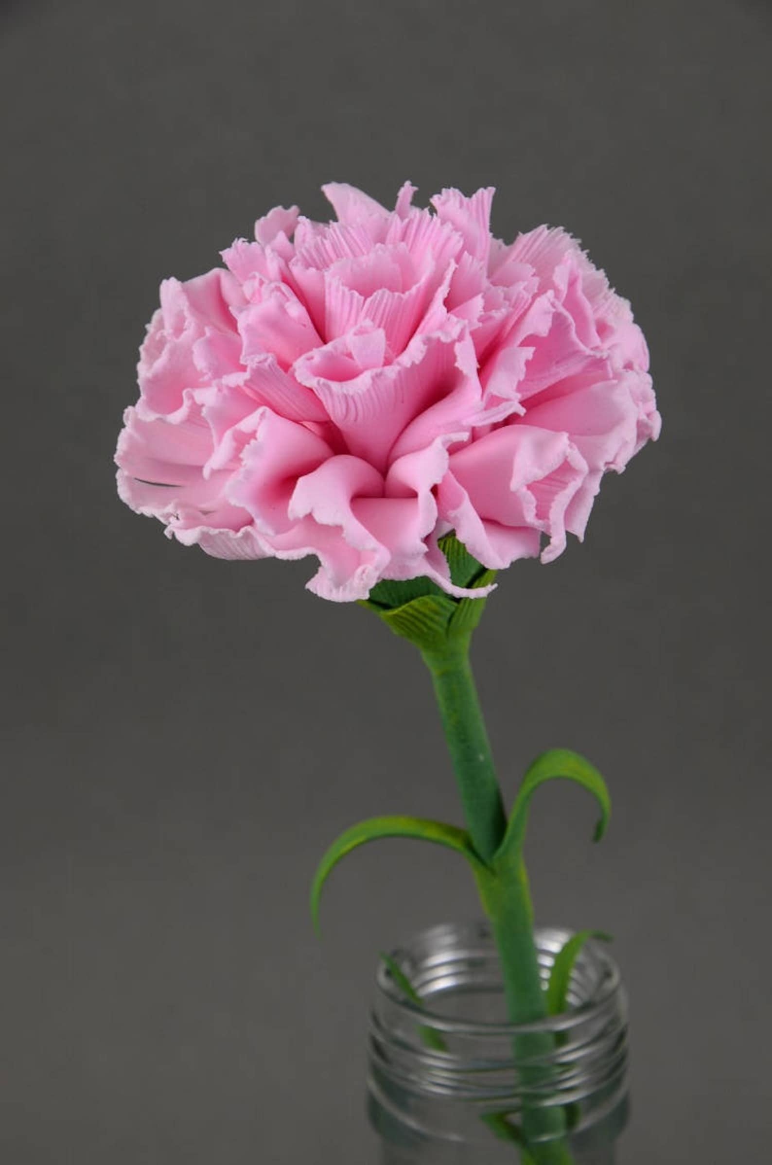 Handmade Clay Carnation Air Dry Clay Carnation Handmade Etsy