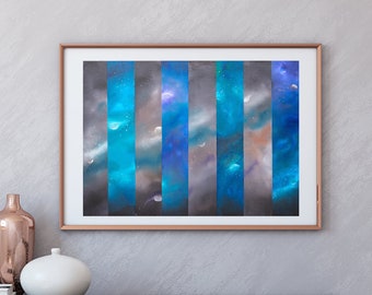 Space Panels - GICLEE Canvas Print