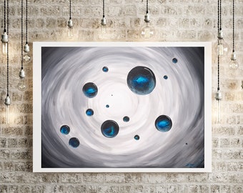 Cosmic Bubbles - GICLEE Canvas Print