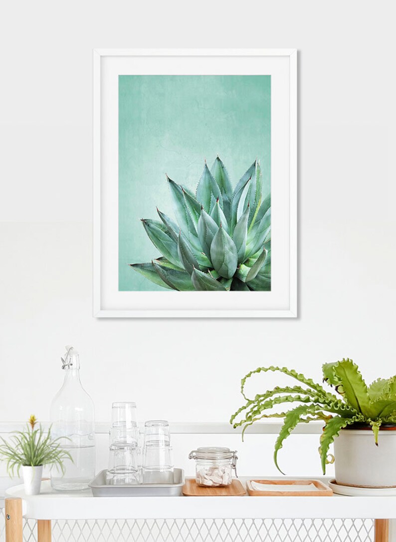Downloadable Cactus Print Cacti Wall Art Modern Minimalist Etsy