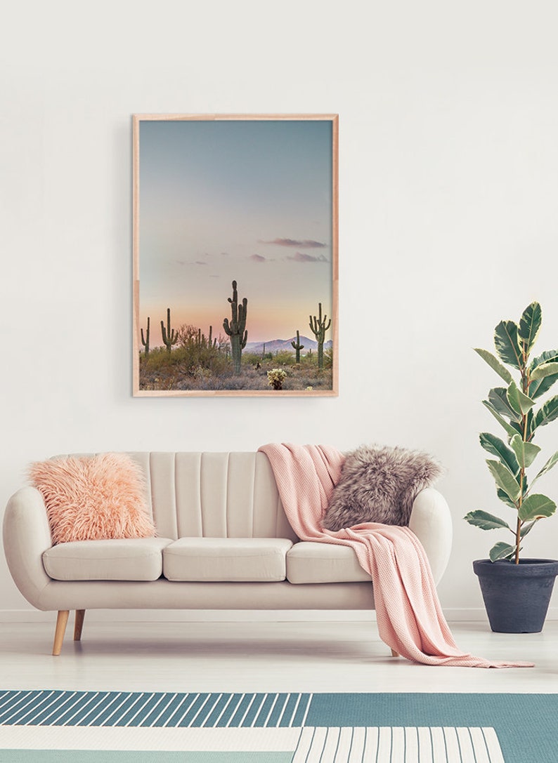 Desert Cactus Print Arizona Poster Southwestern Decor Cacti - Etsy