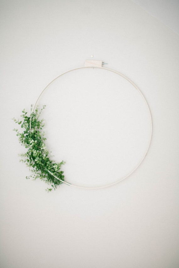 Large Hanging Greenery Hoop Etsy