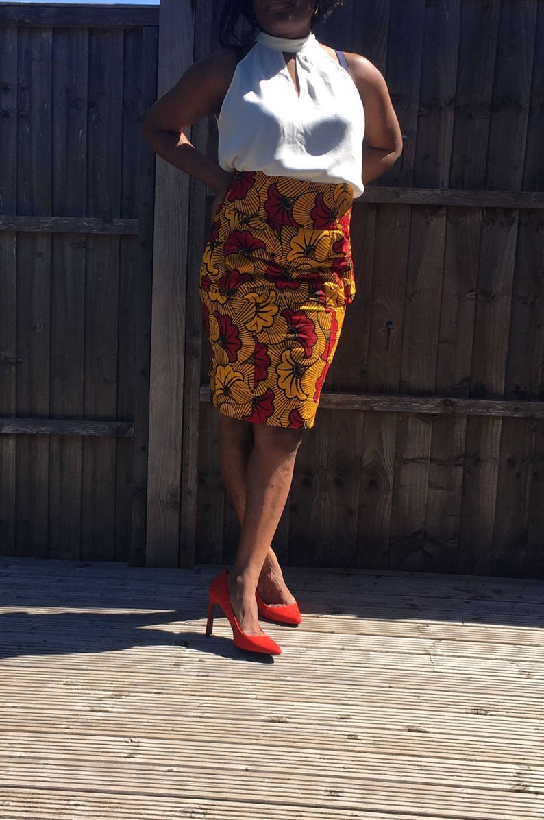 Dashiki Pencil Skirt African Pencil Skirt Ankara Pencil Skirt