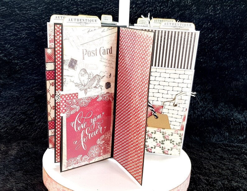 Scrapbook Mini Album Carrousel Mini Album Desktop Etsy