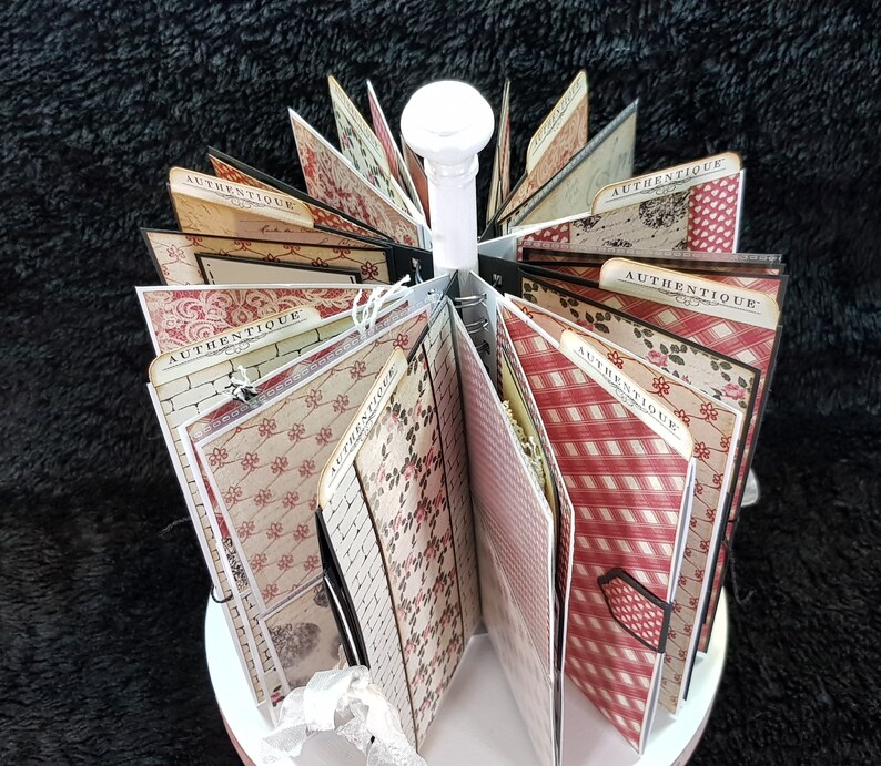 Scrapbook Mini Album Carrousel Mini Album Desktop Etsy