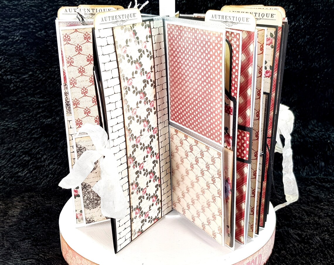 Scrapbook Mini Album Carrousel Mini Album Desktop Etsy