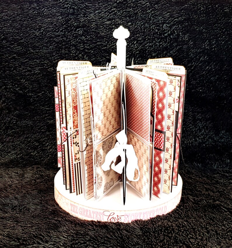 Scrapbook Mini Album Carrousel Mini Album Desktop Etsy