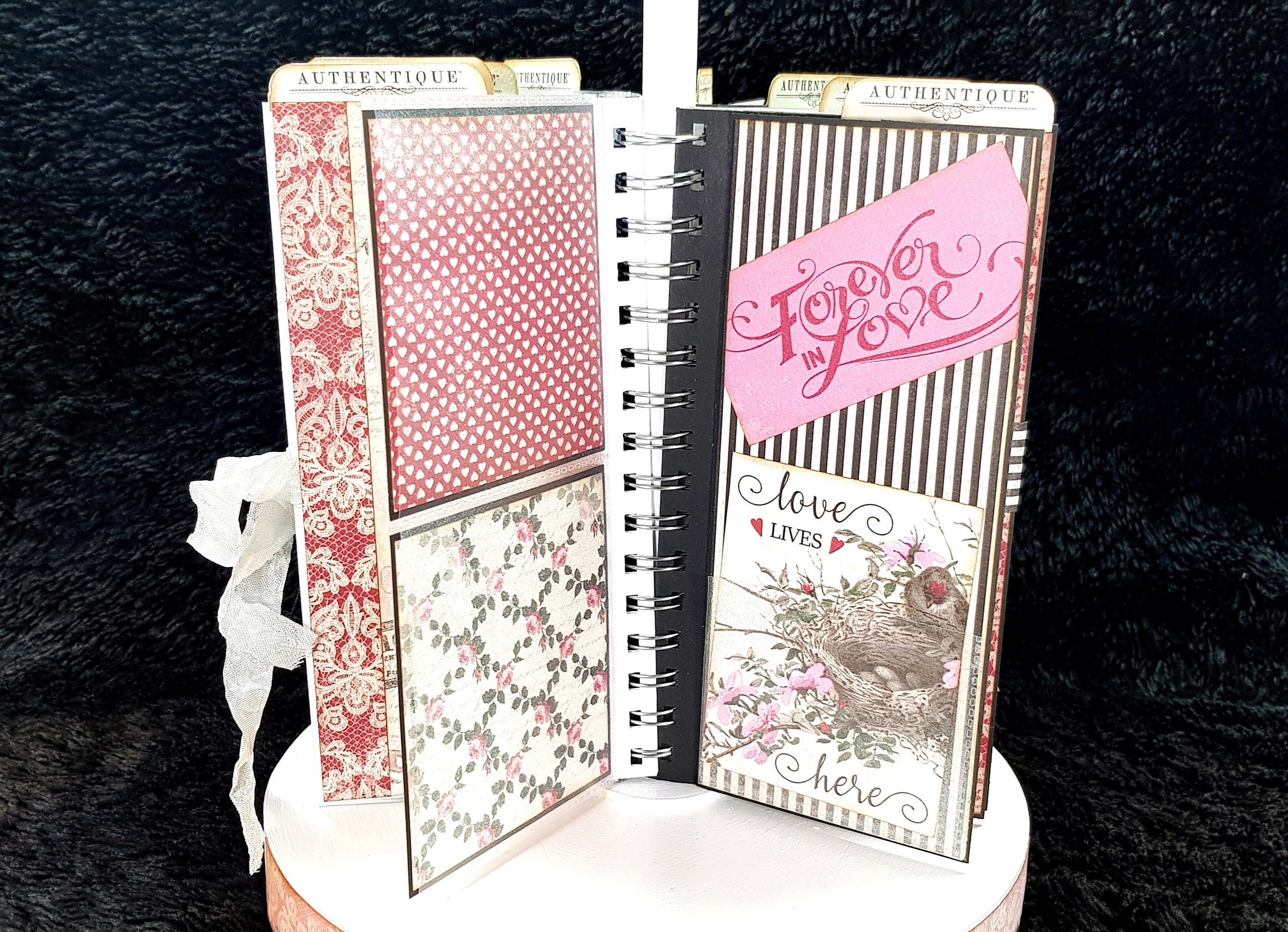 Scrapbook Mini Album Carrousel Mini Album Desktop Etsy
