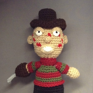 Freddy Krueger &quot;Nightmare on Elm Street&quot; - inspired Crochet Pattern **Digital Download for Pattern Only**