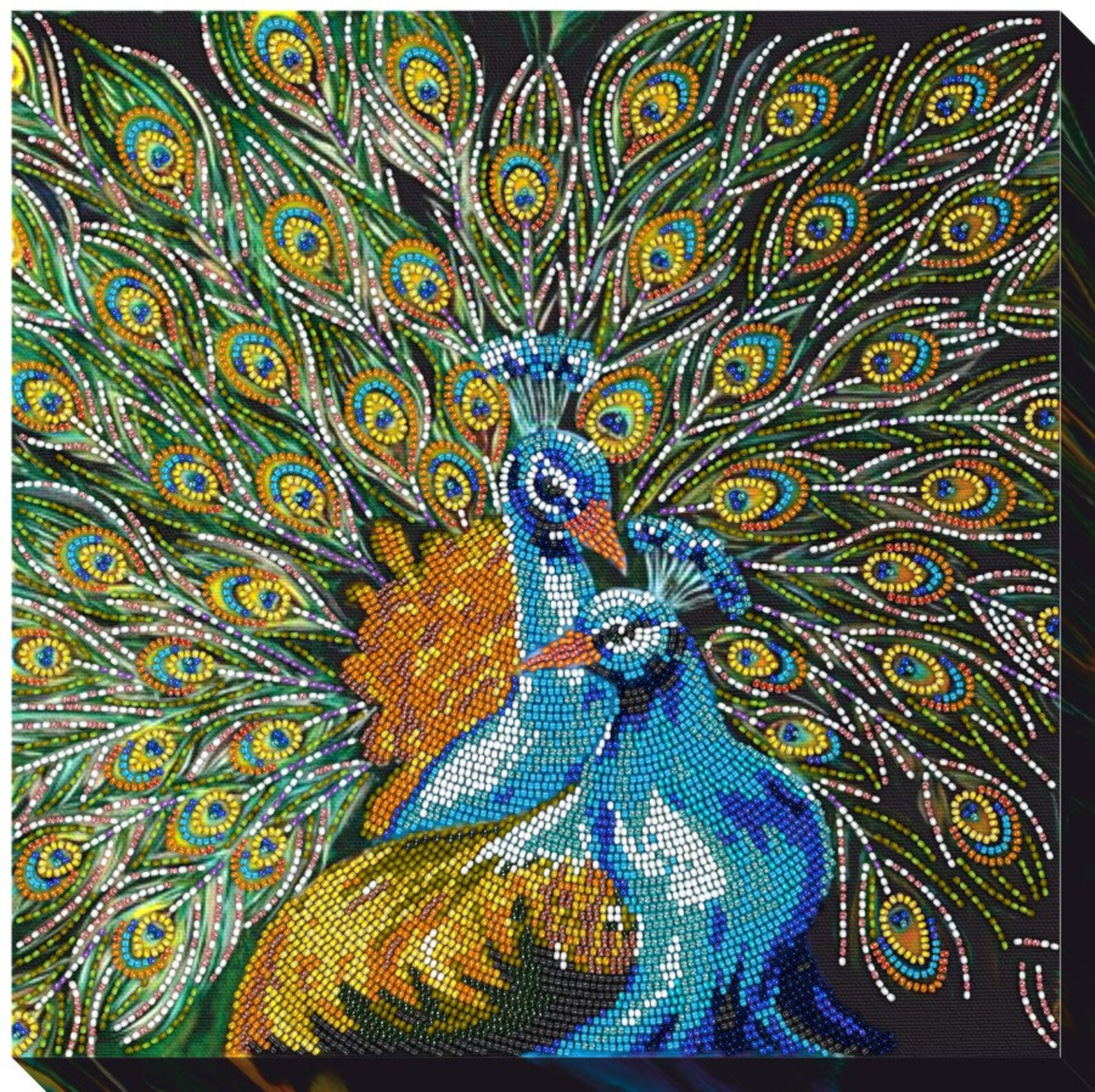 Bead embroidery kit The Peacock Etsy