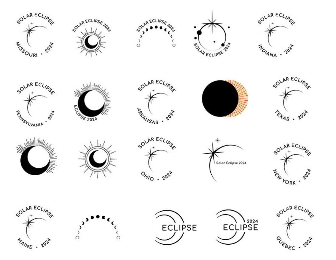 80 Solar Eclipse 2024 SVG & PNG With Solar Eclipse Locations Etsy Canada