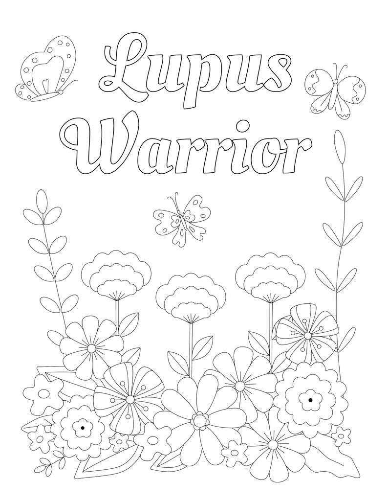 Lupus Coloring Pages - Etsy
