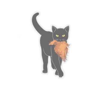 Dame libérale aux chats Sticker
