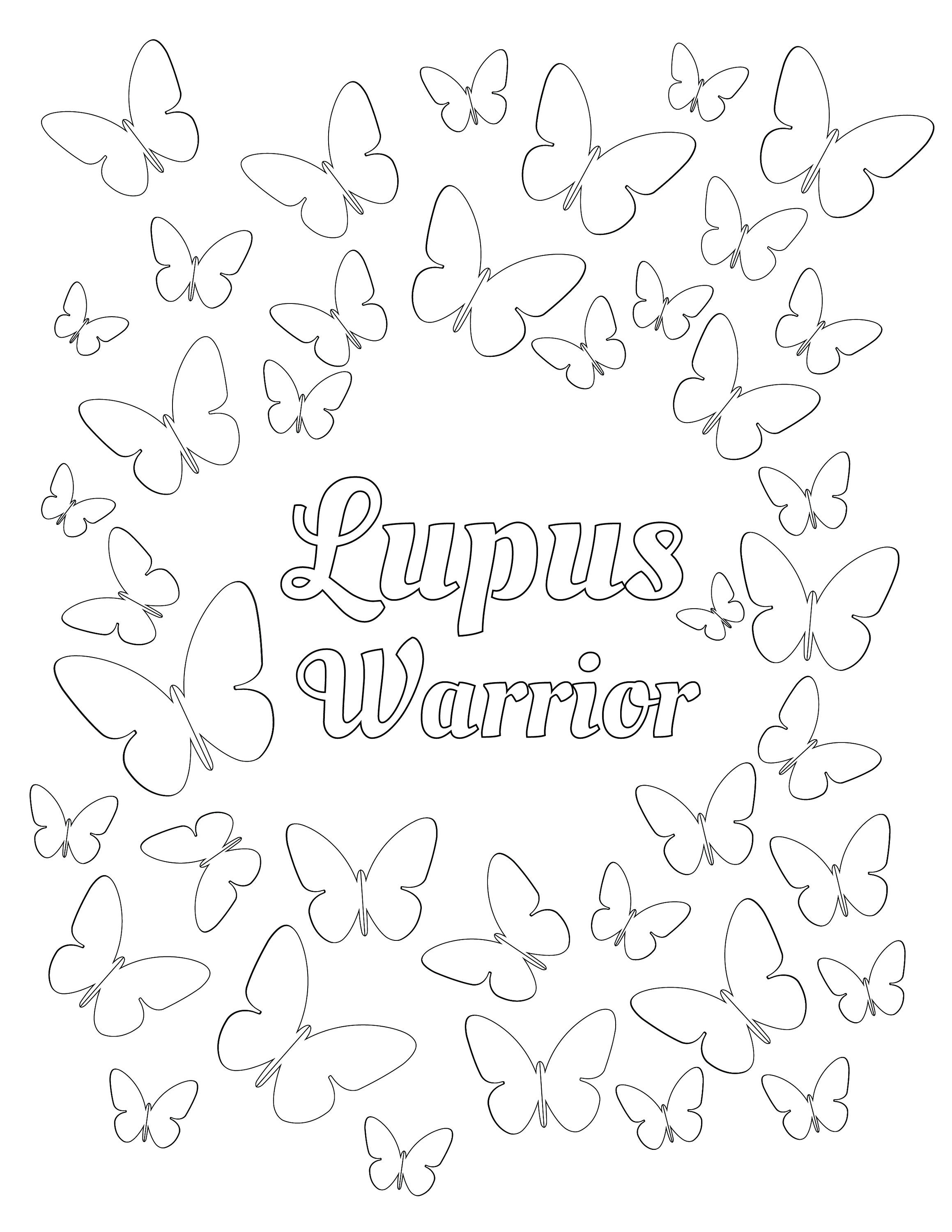 Lupus Coloring Pages Autoimmune Coloring Pages - Etsy UK