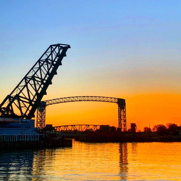 Cleveland Towpath Flats Sunset