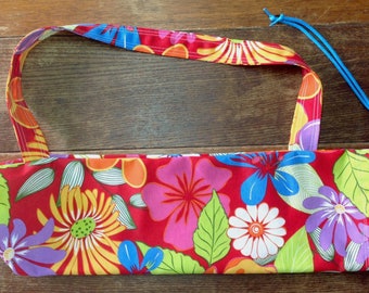 Funky Floral Yoga Mat Bag - Pilates Bag - Sports Bag - Gym Mat Bag