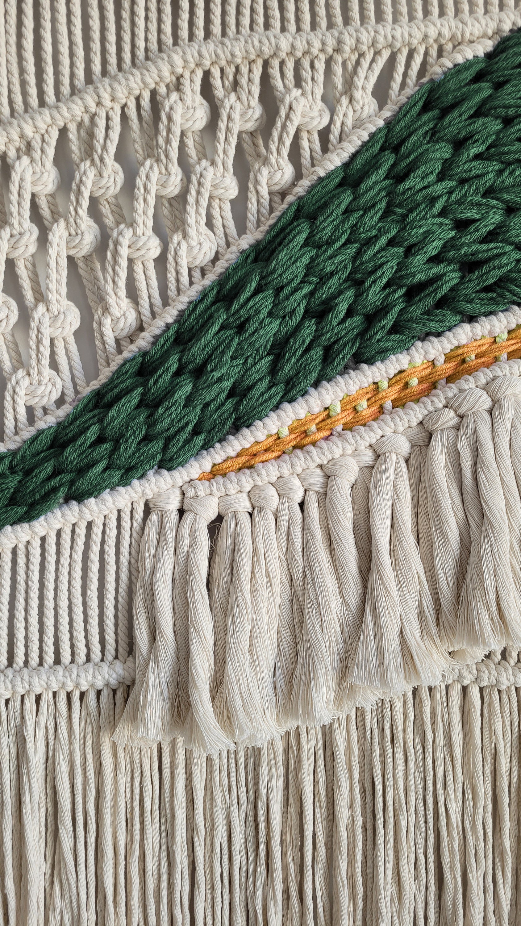 Macrame Wall Hanging Large Colorful, Macrame Headboard, Large Macrame ...