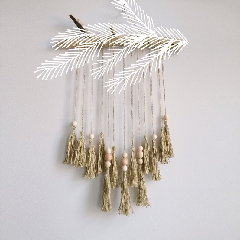 Hygge Tassels Wall Hanging Nursery Decor READY TO SHIP Etsy