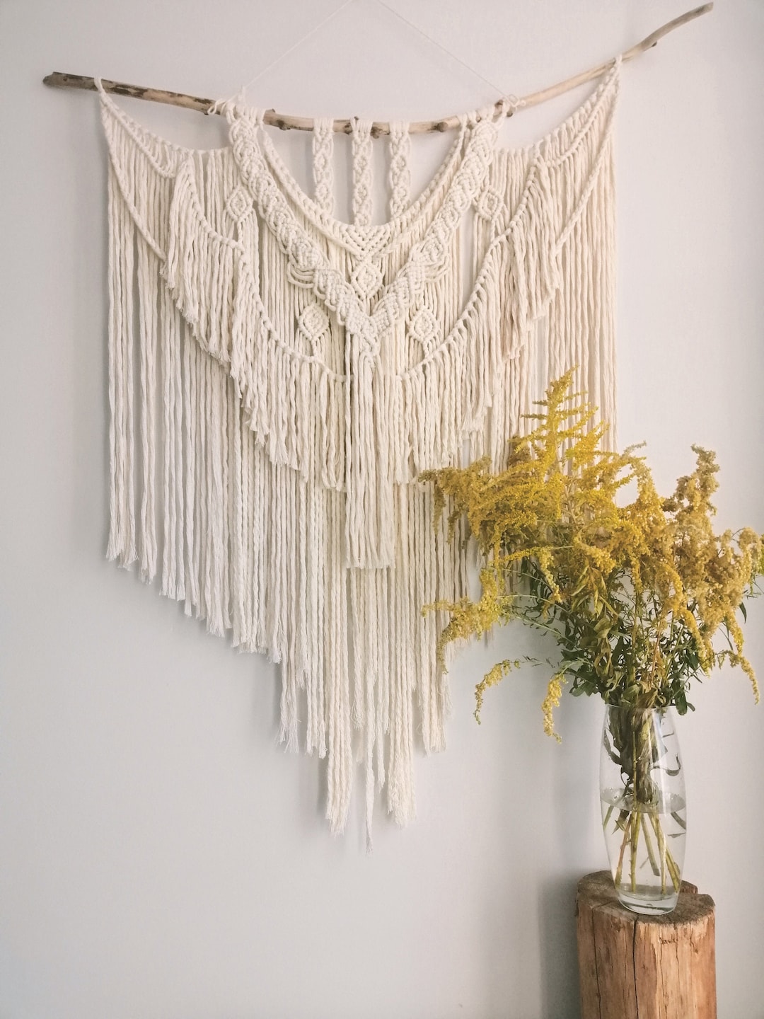Large Macrame Wall Hanging, Boho Home Decor, Modern Macrame Wall