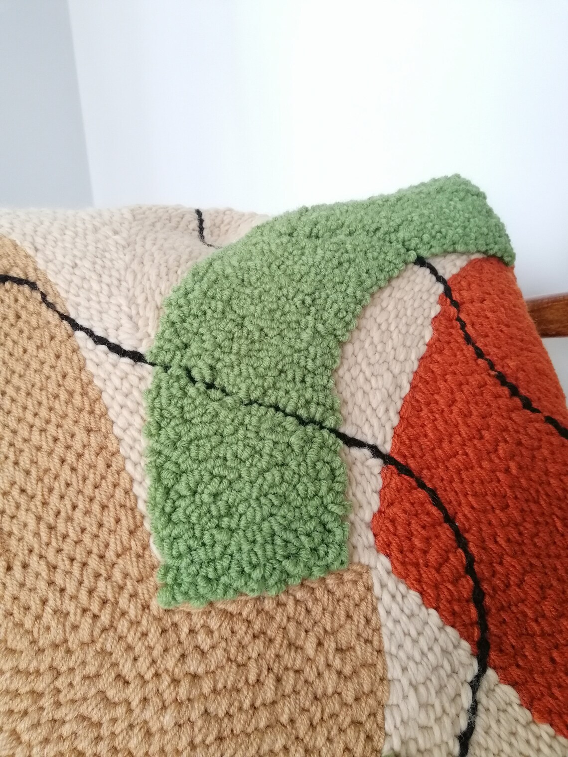 Punch Needle Pillow Pattern Pdf Punch Needle Kit Digital Etsy