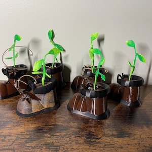 Dorky Wall-e (inspired) Boot and plant  3 sizes