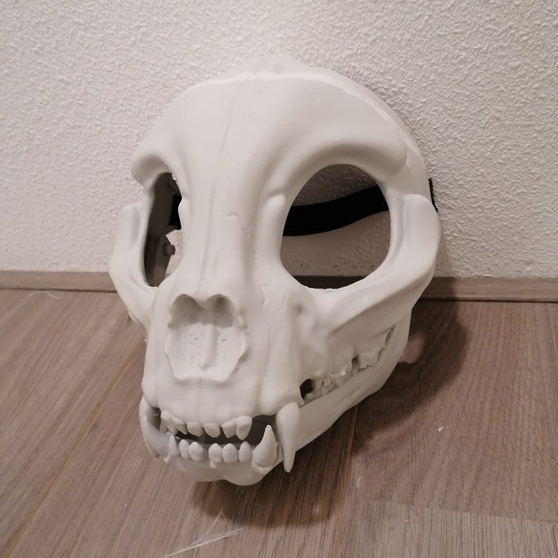 Feline skull mask 3D printed Etsy