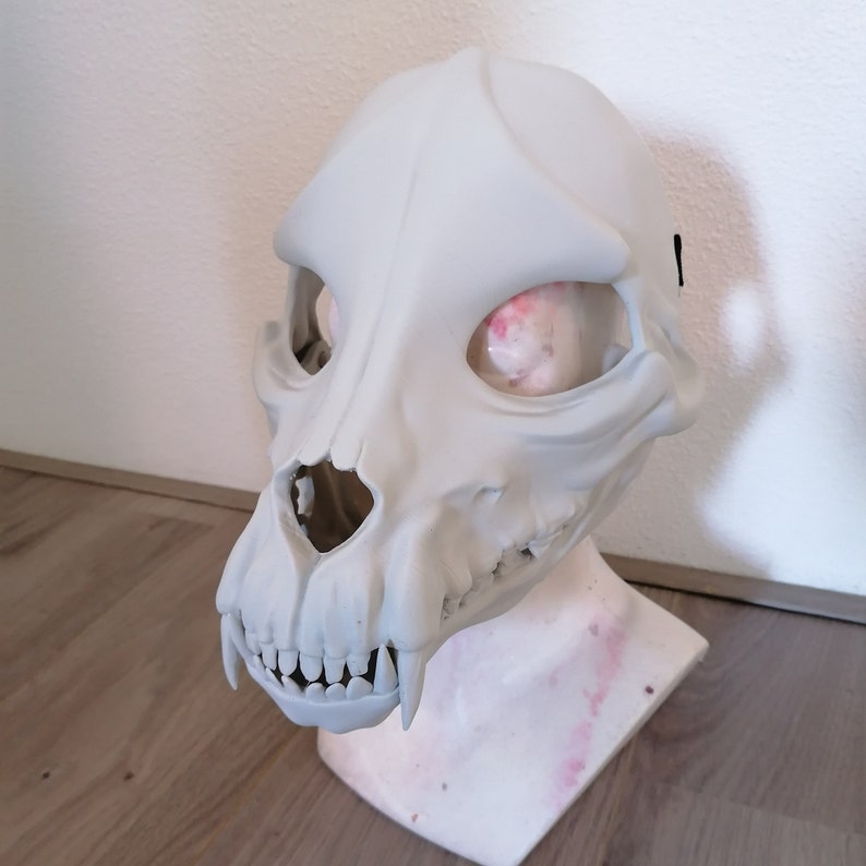 Canine skull mask 3D printed Etsy