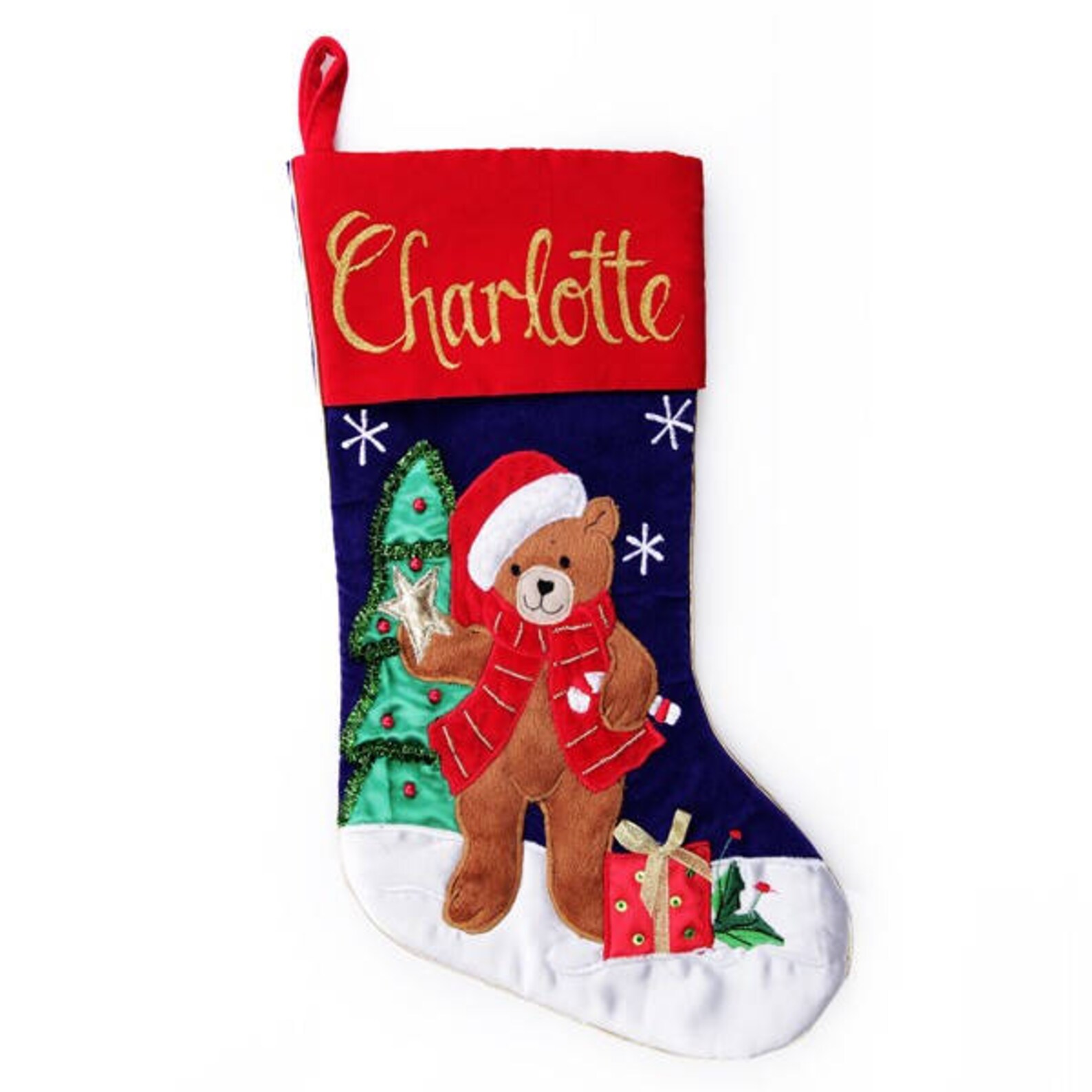 Personalised Traditional Velvet Christmas Stockings Etsy