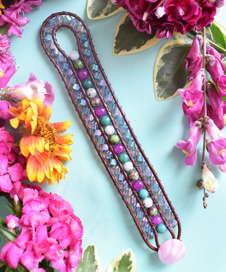 Wrap Bracelet One Of a Kind Triple Row Boho Wrap Cuff Bracelet Leather Jewelry Beaded Leather Bracelet Bohemian Bracelet