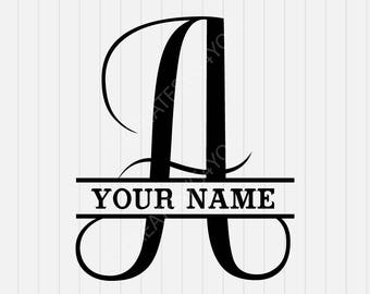 Download H Split Monogram SVG Split letter H SVG svg dxf eps | Etsy