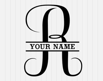 Download H Split Monogram SVG Split letter H SVG svg dxf eps | Etsy