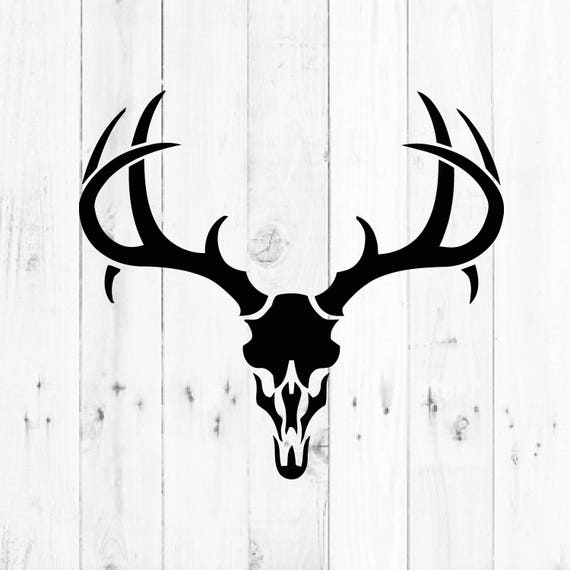 Deer Skull Svg Hunting and Fishing svg INSTANT DOWNLOAD Etsy for Silhouette...