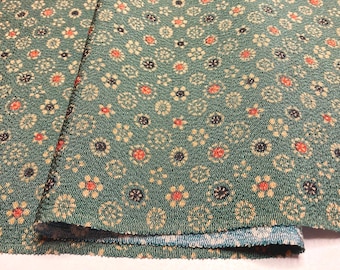 Vintage Japanese SIL Kimono Fabric Panel CHIRIMEN