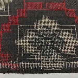 Vintage Japanese SILK Kimono Fabric Panel IKAT